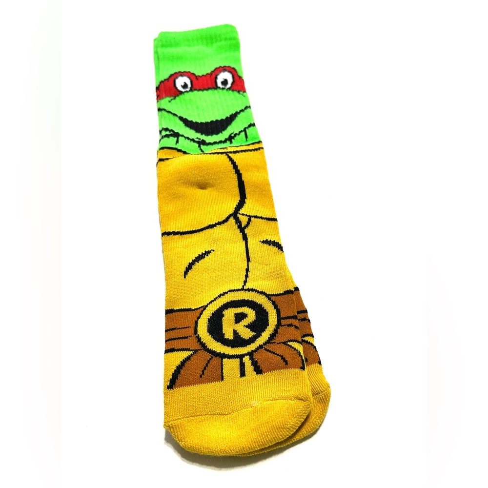 TMNT Raphael Ninja Turtles Socks Men’s Crew Socks NWOT